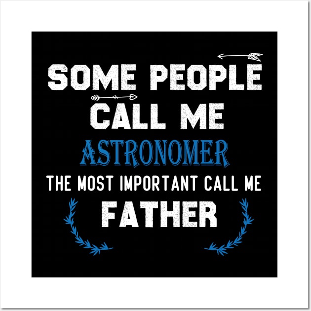 astronomer father gift, gift for astronomer father Wall Art by foxfieldgear